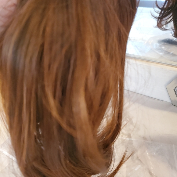 Synthetic Hair Topper ,new Brunished Brown - Picture 2 of 7